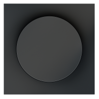 Накладка для светорегулятора поворотно-нажимного Voltum S70 (графит) VLS002007