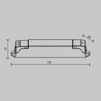 Контроллер с плавным включением RF 2.4GHz + push dim 180/360/480Вт 12-48В Maytoni UNION 731013