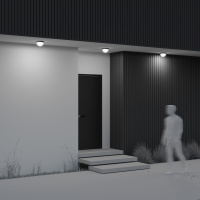 Уличный потолочный светодиодный светильник Maytoni Mon O438CL-L12GF3K