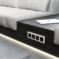 Рамка на 4 поста Werkel Senso белый стекло soft-touch W0043101