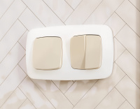 Комплект механизма 2-клавишного перекрестного выключателя 10A Ambrella Volt Omega MO323030