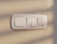 Комплект механизма 2-клавишного перекрестного выключателя 10A Ambrella Volt Omega MO203030