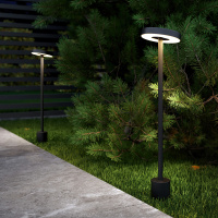 Уличный грунтовый светодиодный светильник Elektrostandard Verano 35185/S черный a068589