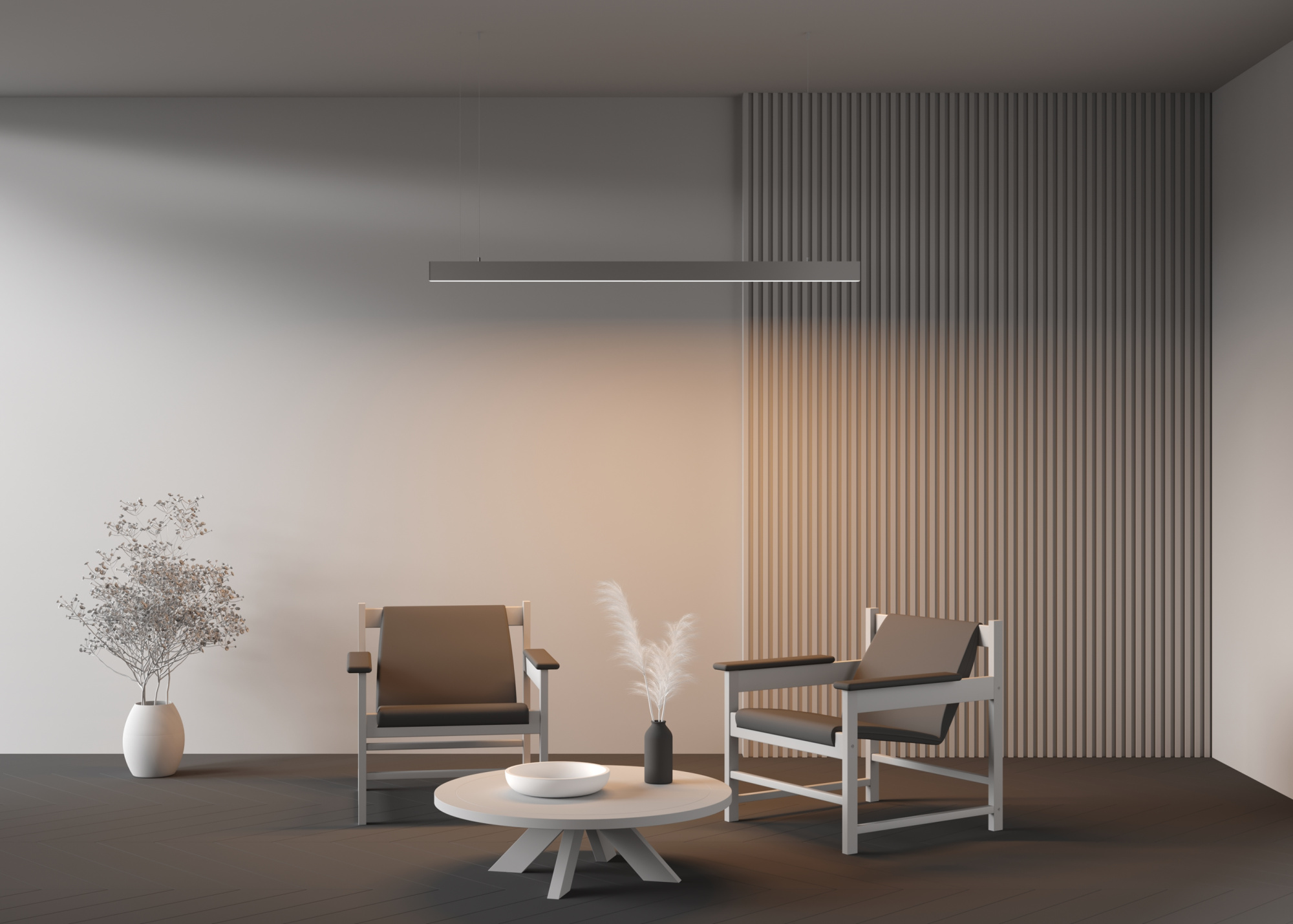 Линейный светильник светодиодный 3000К 1500*67*35мм Maytoni LL312037