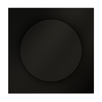 Накладка для светорегулятора поворотно-нажимного Voltum S70 (черный матовый) VLS002008