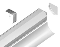 Профиль угловой круглый для ленты Ambrella light ILLUMINATION GP2100WH