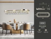 Хрустальная светодиодная люстра Ambrella light Traditional TR5025