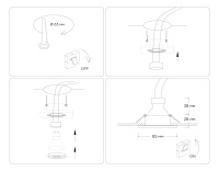 Светильник встраиваемый Ambrella light TN TN102455