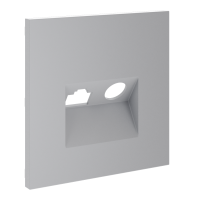 Накладка для розетки TV+RJ45 кат. 6 Voltum S70 (серый) VLS002716