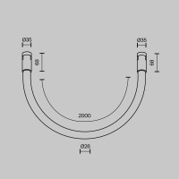 Трековый однофазный магнитный светодиодный светильник Maytoni Flarity Tau TR154-1-27W4K-PT