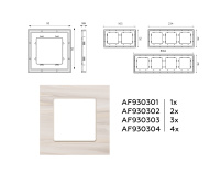 Рамка 2-постовая Ambrella Volt ALFA Grand AF930302