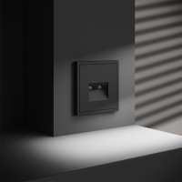 Розетка компьютерная встраиваемая VOLTUM S70 двойная RJ45+RJ45 кат.6, (графит) VLS060207