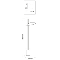 Торшер светодиодный Lightstar Marmara 801716