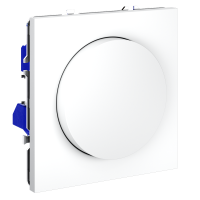 Светорегулятор встраиваемый VOLTUM S70 поворотно-нажимной 600 Вт, (белый матовый) VLS070302