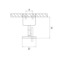 Крепление потолочное для светильников Lightstar Rullo 590010