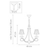 Подвесная люстра Osgona Riccio 705032 Подвесная люстра Osgona Riccio 705032