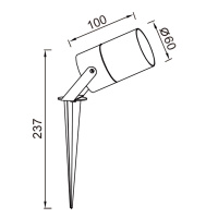Уличный грунтовый светильник Mantra QUEBEC 9288