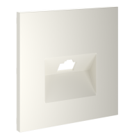 Накладка для розетки компьютерной RJ45 кат.6 Voltum S70 (хлопок) VLS001313