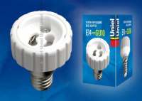 Переходник с цоколя Е14 на GU10 Uniel LH14-GU10L 06470 Переходник с цоколя Е14 на GU10 Uniel LH14-GU10L 06470