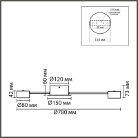 Люстра потолочная Lumion TORINA 8343/8C Люстра потолочная Lumion TORINA 8343/8C