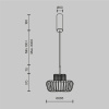Светильник подвесной светодиодный Maytoni Namiki MOD465PL-L12BK2