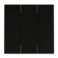 Клавиши для выключателя/переключателя трехклавишного Voltum S70 (черный матовый) VLS000508