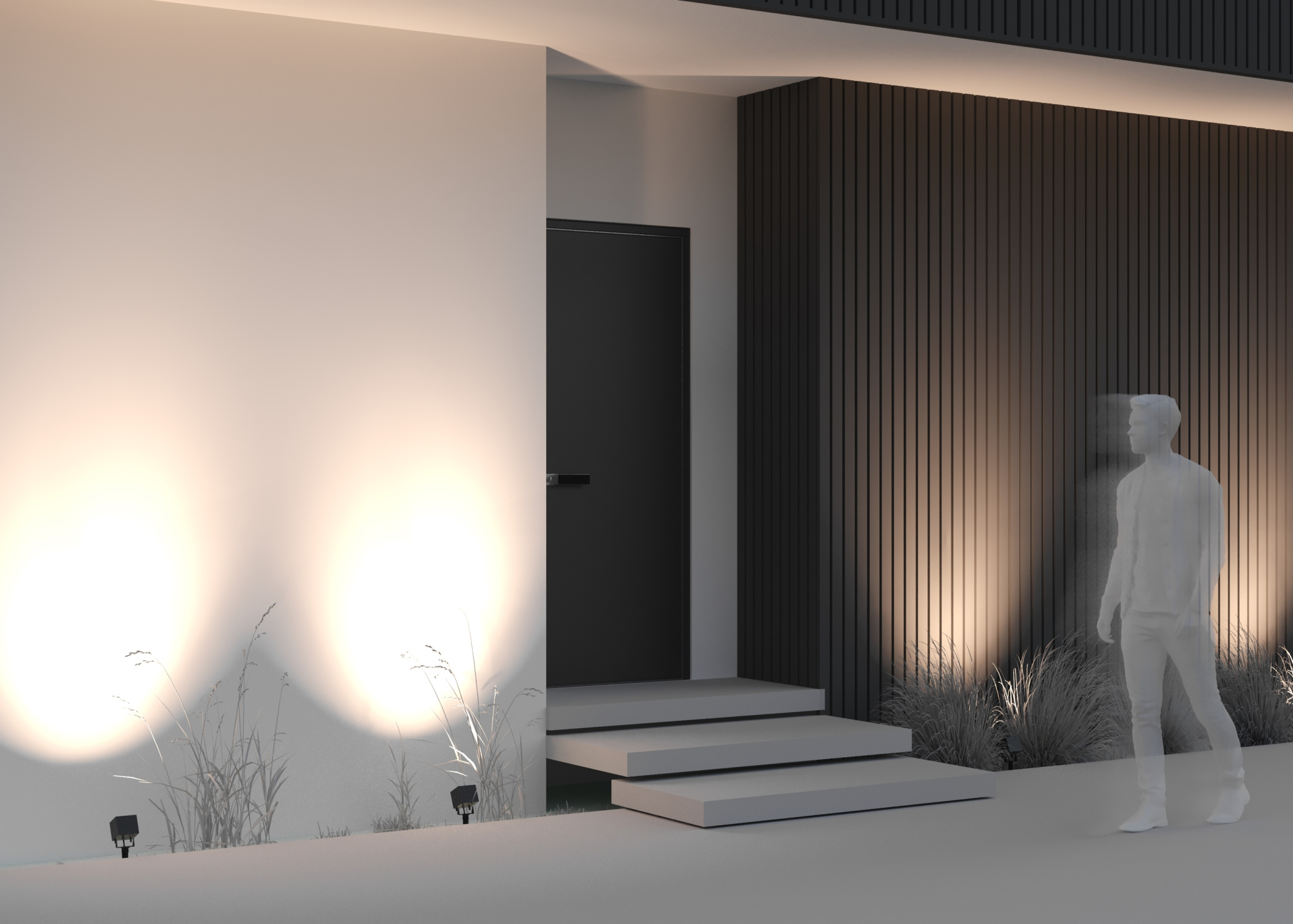 Уличный грунтовый светодиодный светильник Maytoni Ares O309FL-L8B3K