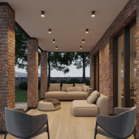 Уличный потолочный светодиодный светильник Novotech TUMBLER 359536