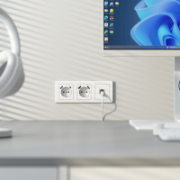 Розетка Ethernet RJ-45 cat. 6A экранированная белый матовый Werkel W5120001 a069684