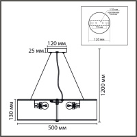 Светильник потолочный Lumion GOFERA 8329/5