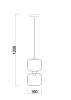 Светильник подвесной Freya Lumen FR5215PL-01BS