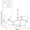 Подвесная люстра Lightstar Struttura 742106