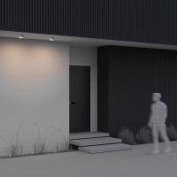 Уличный потолочный светодиодный светильник Maytoni Zon IP O430CL-L15W3K