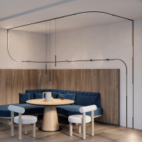 Трековый магнитный светодиодный светильник Maytoni LEVITY Basis TR190-1-5W3K-B