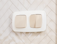 Комплект механизма 2-клавишного перекрестного выключателя 10A Ambrella Volt Omega MO303030