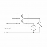 Выключатель двухклавишный с подсветкой шампань Werkel W1120111 4690389157097 a050859 Выключатель двухклавишный с подсветкой шампань Werkel W1120111 4690389157097 a050859