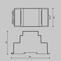 Релейный модуль 4 канала DALI Maytoni Dali 721021